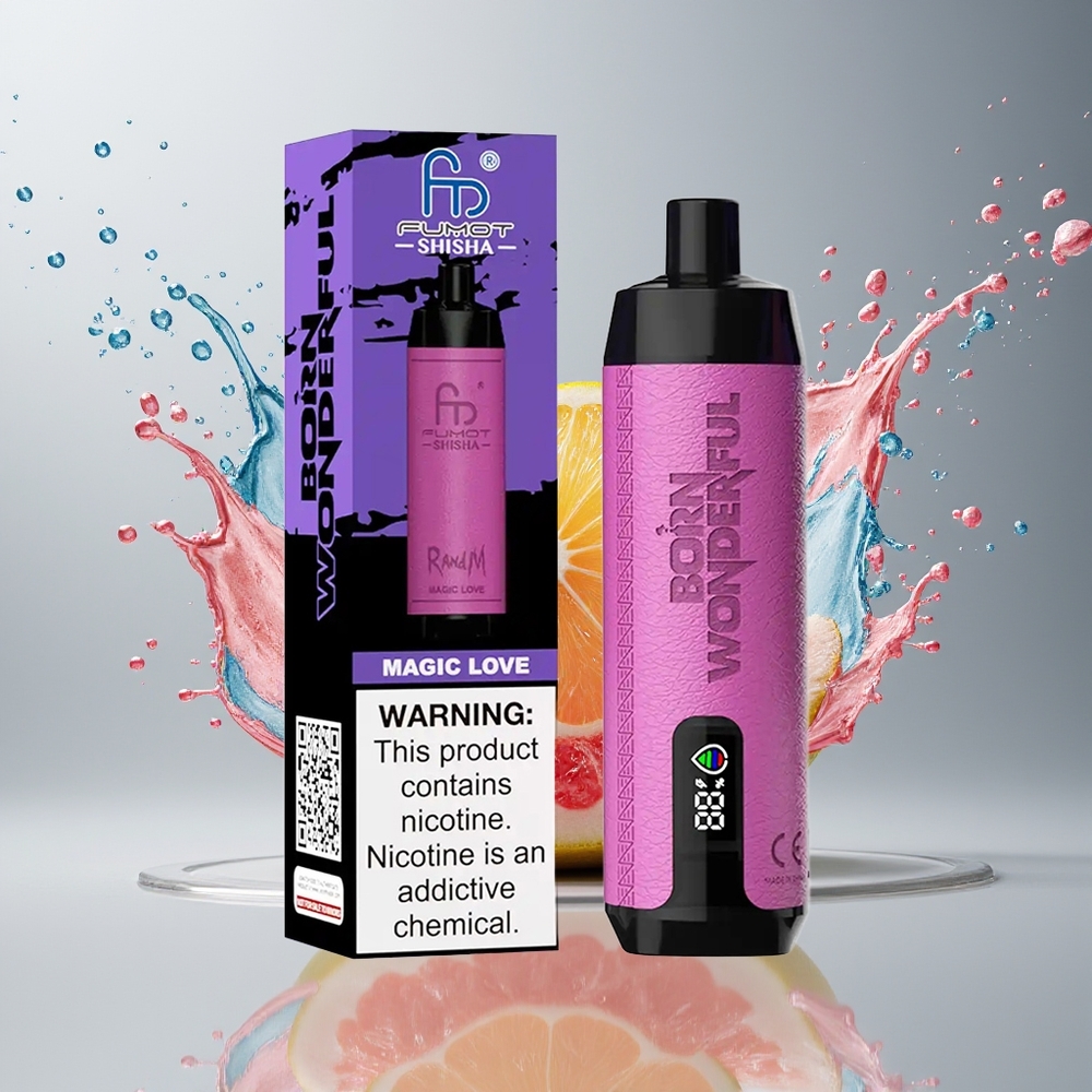 RandM Fumot Shisha 10000 Puffs Engangs Vape Dansk Engros med LED-indikator og Type-C Port - Magic Kærlighed