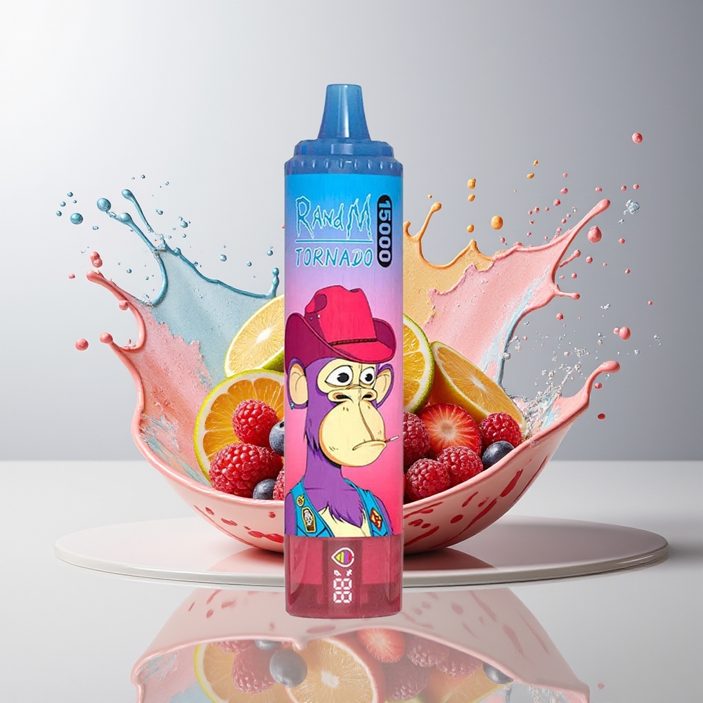 RandM Fumot Tornado 15000 Puffs Dansk Engros – 25ml / 850mAh / Mesh Coil / Blandet Bær