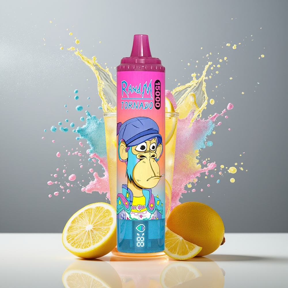 RandM Fumot Tornado 15000 Puffs Dansk Engros – 25ml, 850mAh, Mesh Coil, Citronsaft