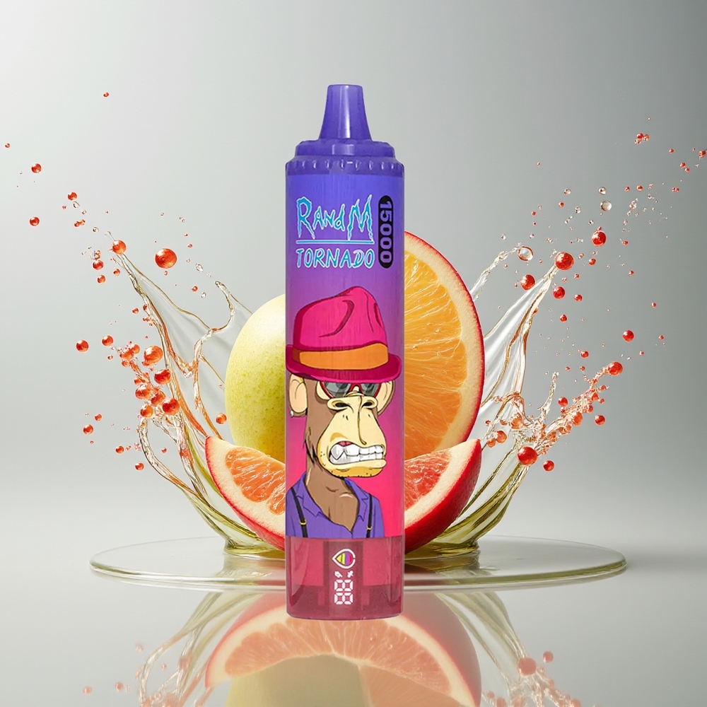 RandM Fumot Tornado 15000 Puffs Dansk Engros – 25ml Kapacitet, 0.9 Ohm Mesh Coil, Sur Æble