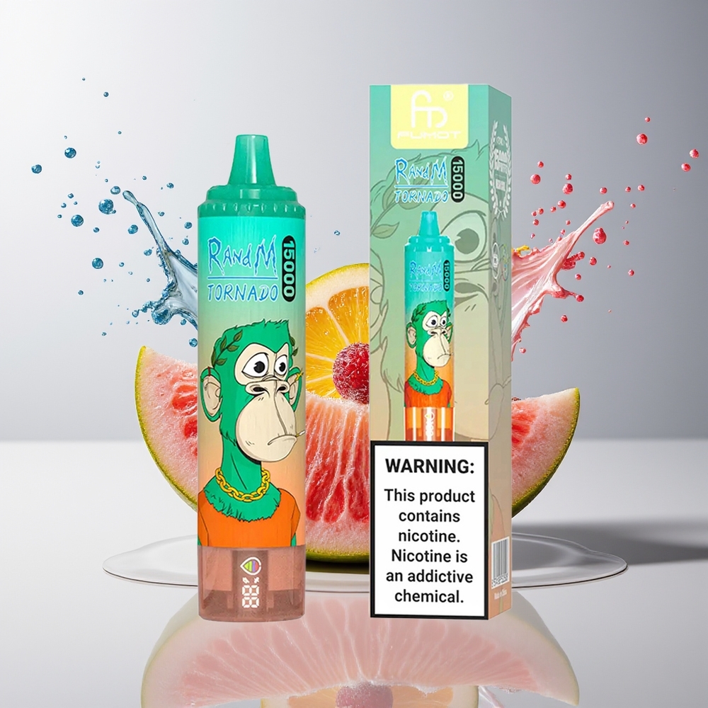 RandM Fumot Tornado 15000 Puffs Dansk engros – 25ml, Mesh Coil, Type-C, Triple Bær