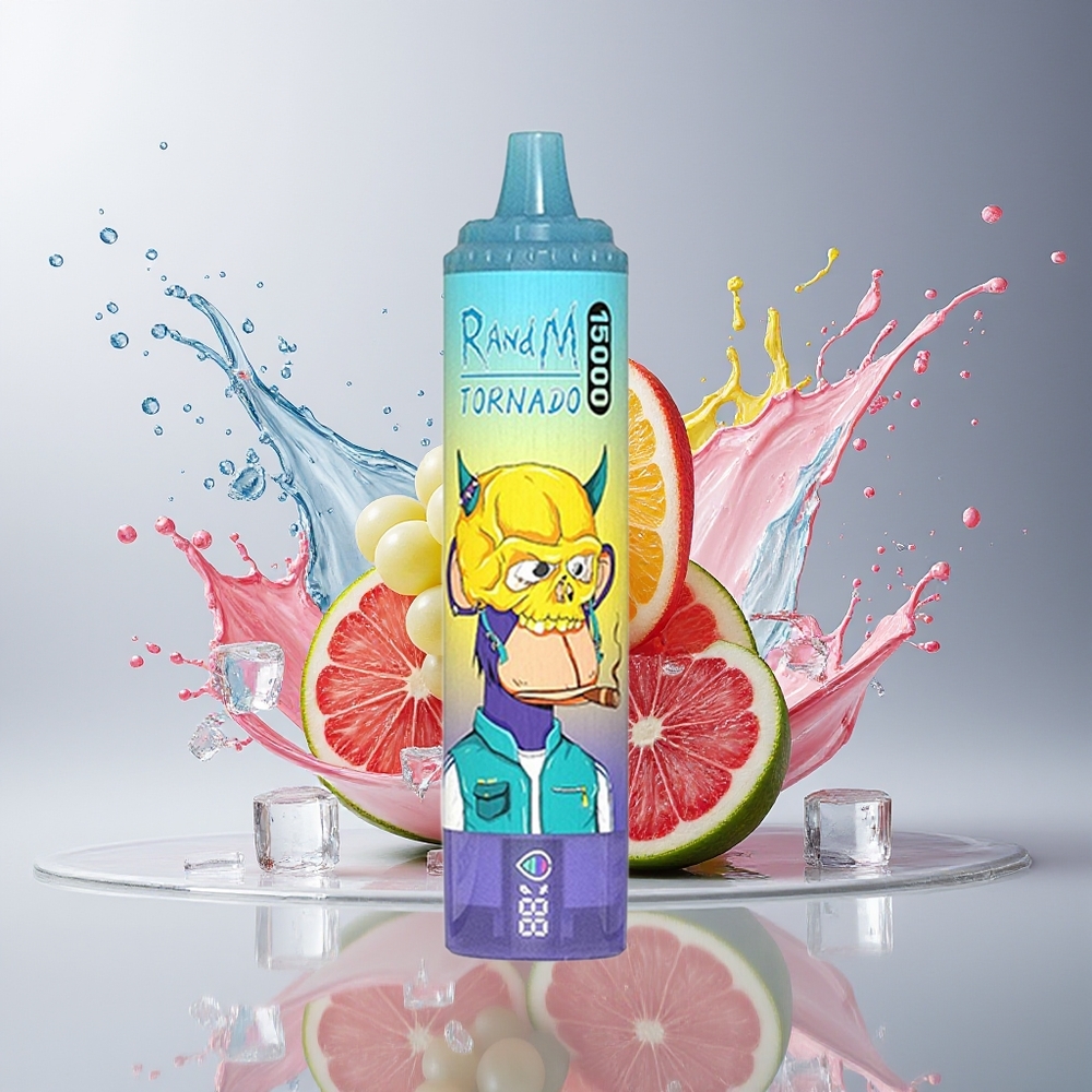RandM Fumot Tornado 15000 Puffs Dansk engros (Vind-Iis) – 25ml, 850mAh, Mesh Coil, Type-C