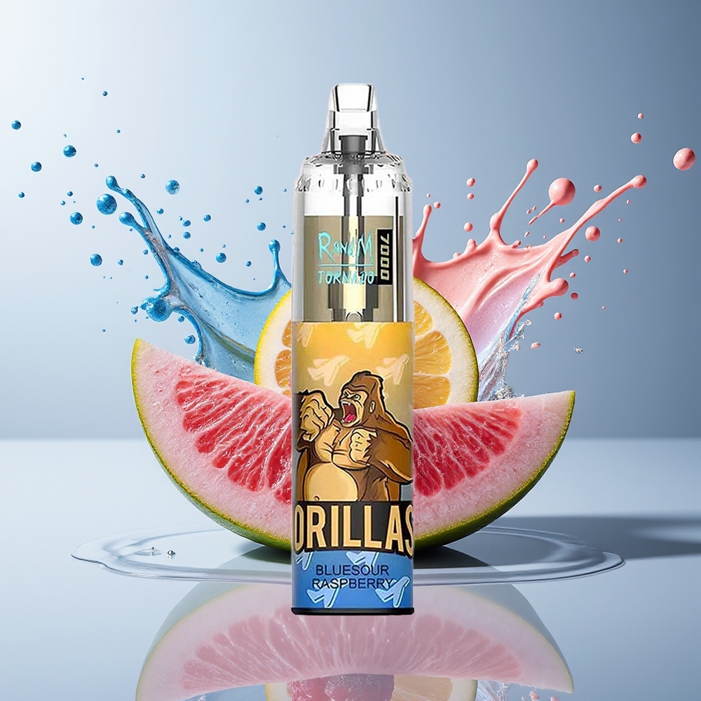 RandM Fumot Tornado 7000 Dansk engros – 14 ML E-liquid, Mesh Coil, Blåhindbær (Blue Raspberry)