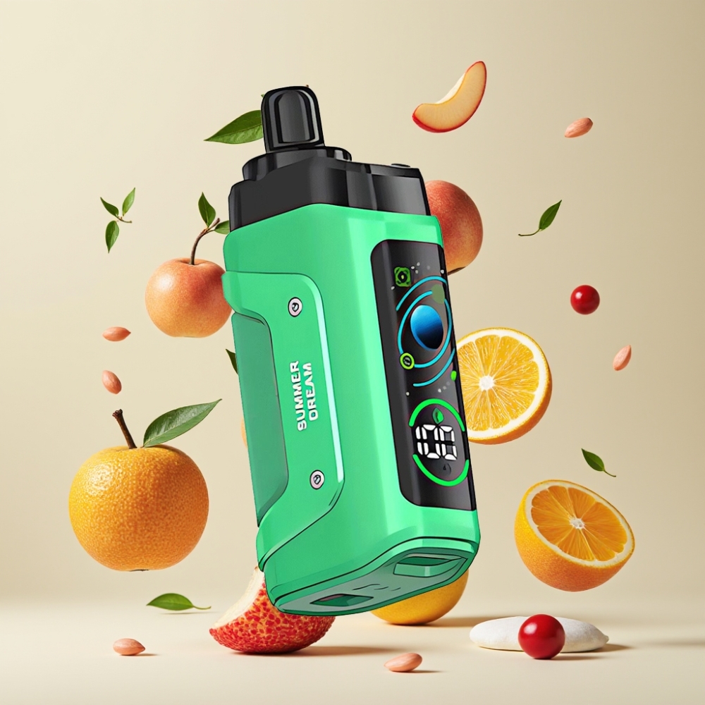 Razz Bar 45000 Puffs Vape til Engangsbrug Sommerdrøm Dansk Engros med Justerbar Luftgennemstrømning og Type-C Opladning