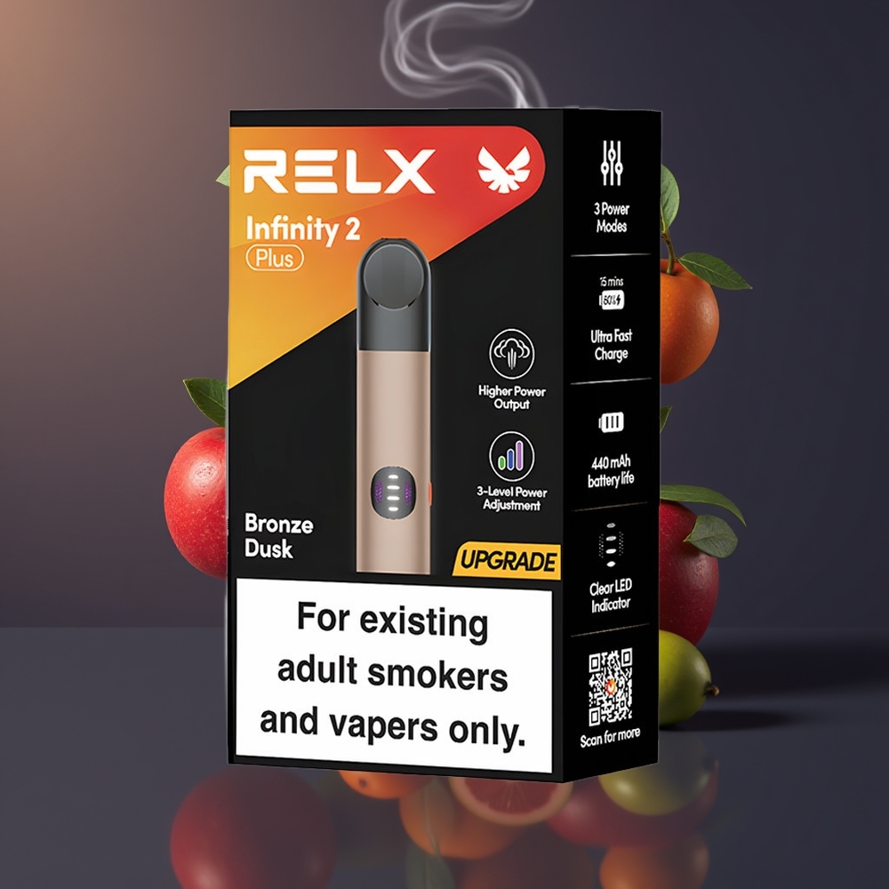 RELX Infinity 2 Plus Enhed Dansk Engros med Justerbar 3-tilstande Design og Bronzetusser