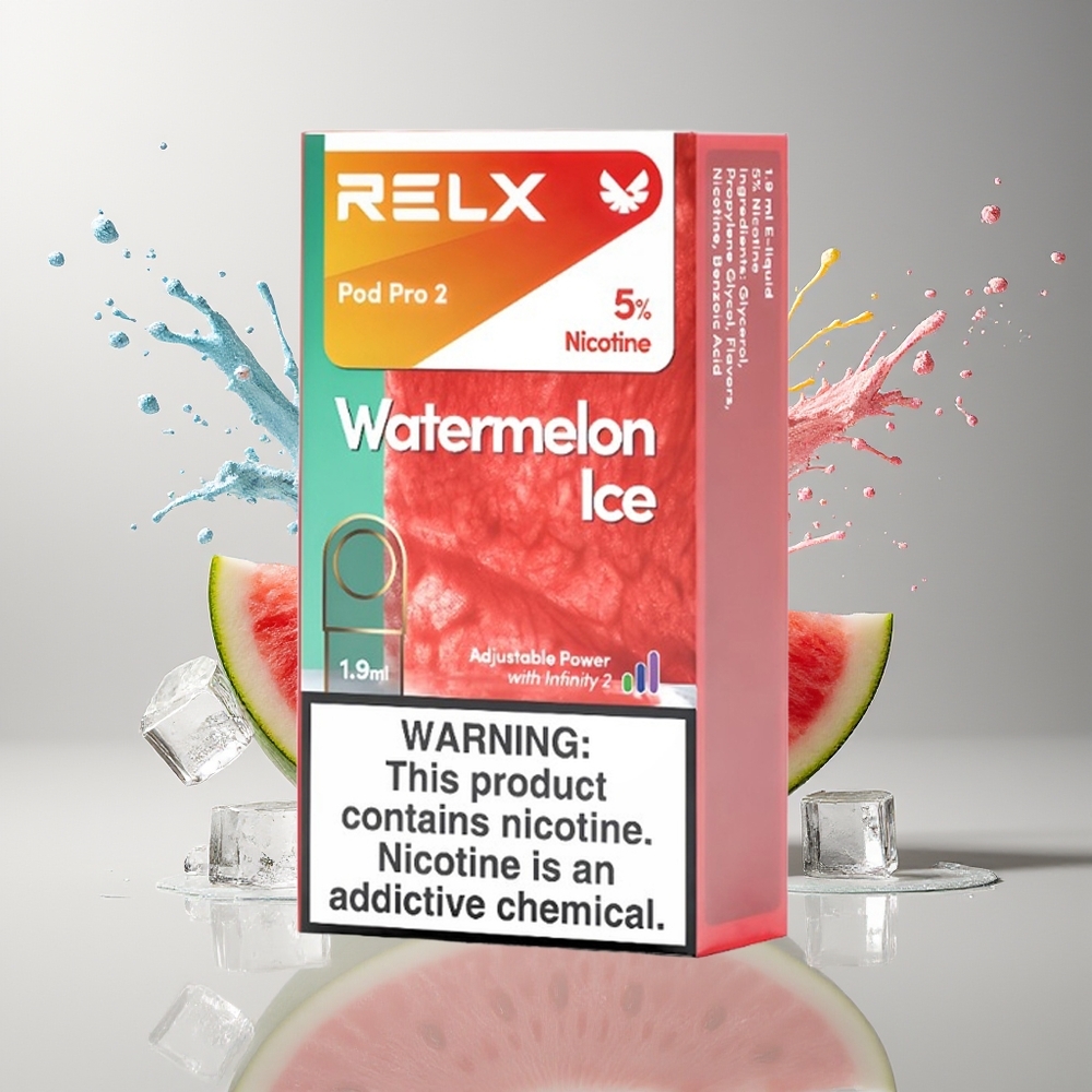 RELX Pod Pro 2 Dansk Engros – 3%/5% Nikotin, 600 Pust, Vandmelon Is