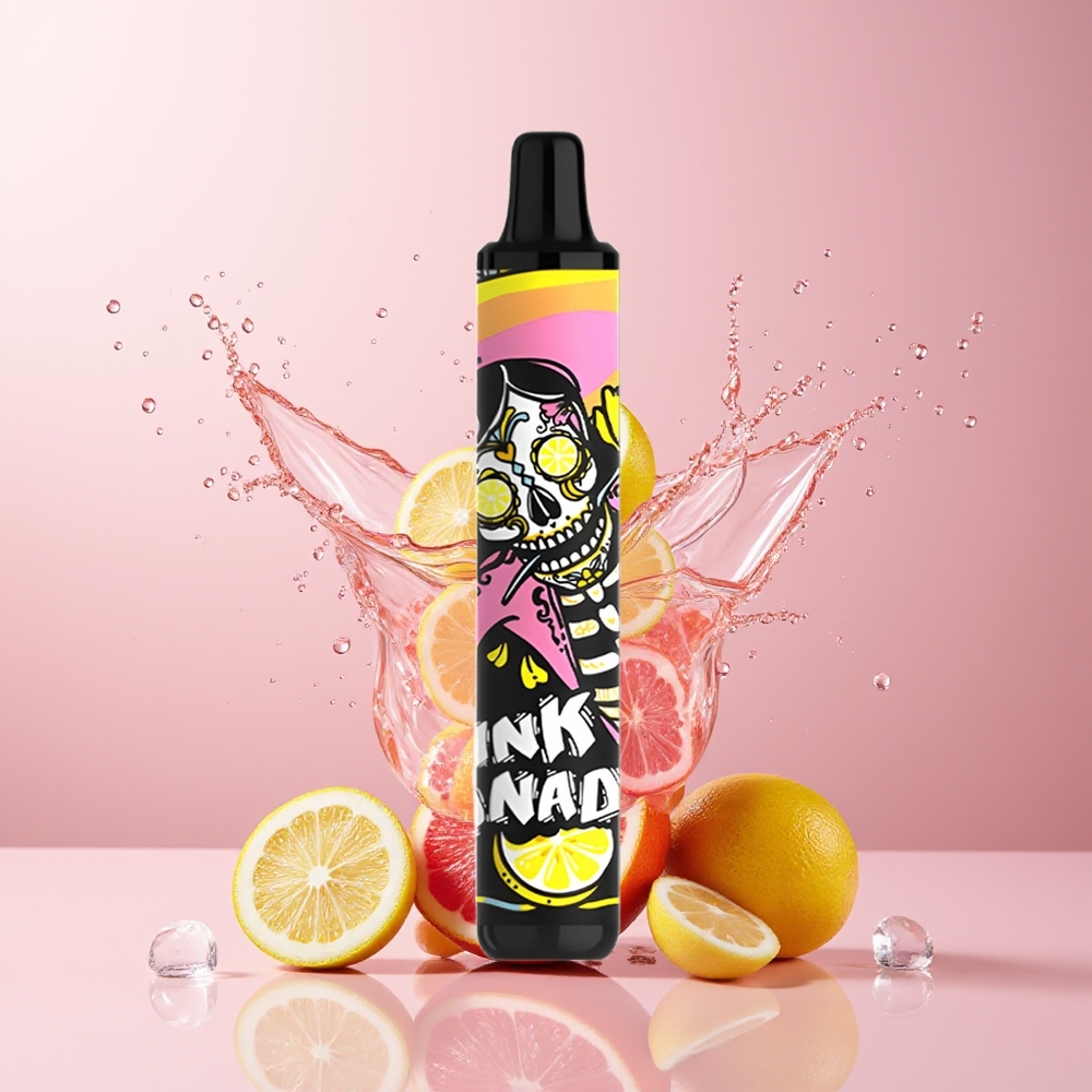 SMOK MINIONE 1600 Puffs 4.5ml 800mAh Disposable Vape Lyserød Lemonade Dansk engros