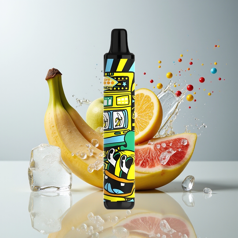 SMOK MINIONE 1600 Puffs Engangs Vape Dansk Engros – Banan Is (4.5ml, 800mAh)