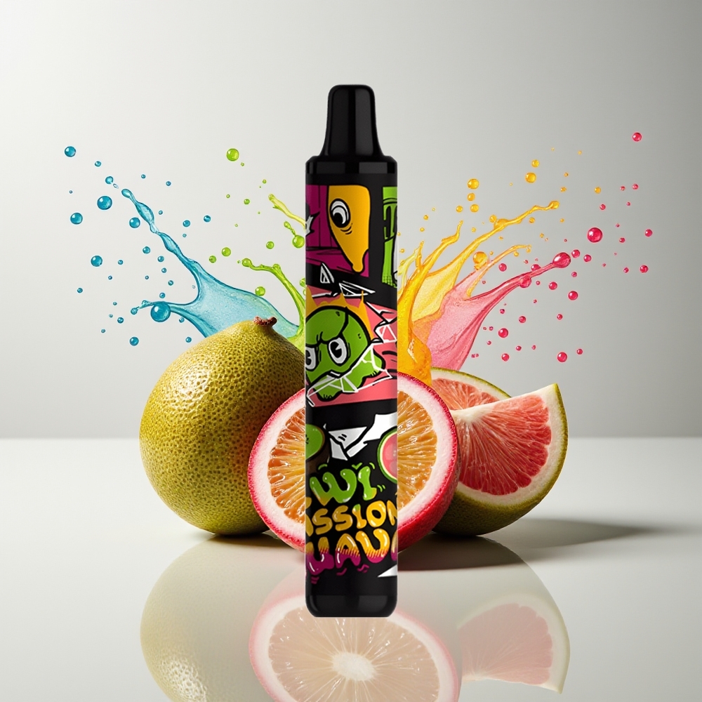 SMOK MINIONE 1600 Puffs Engangs Vape Dansk Engros med Kiwi Passionsfrugt Guava – 4,5ml Kapacitet, 800mAh Batteri