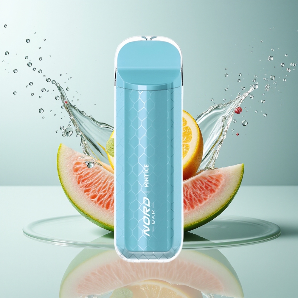 SMOK NORD BAR 4000 Puffs Engangs Dansk Engros Vape med Mint Ice – 8,5ml E-Væske, 600mAh Batteri