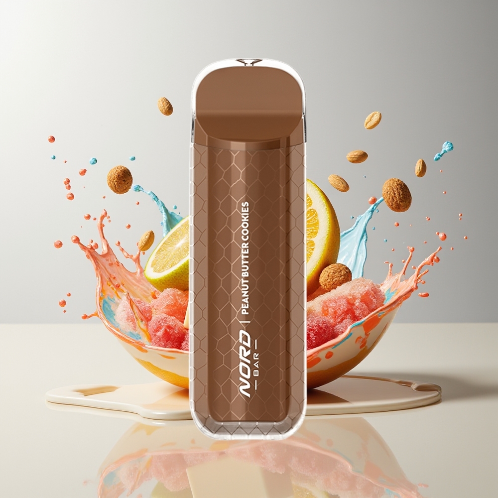 SMOK NORD BAR 4000 Puffs Engangs Vape Dansk Engros - 8,5ml E-Væske, 600mAh Batteri, Jordnøddesmorger
