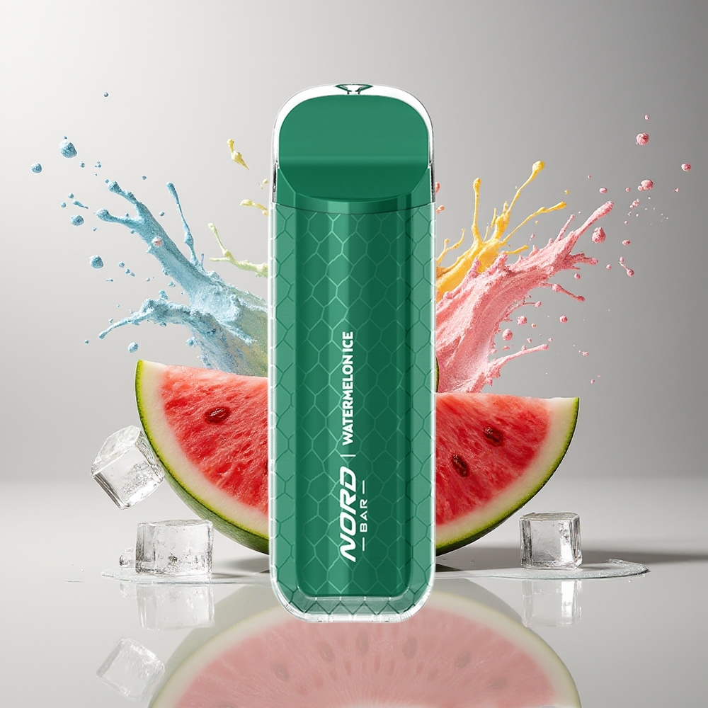 SMOK NORD BAR 4000 Puffs Engangs Vape Dansk Engros 8.5ml Vandmelon Is 50mg/ml