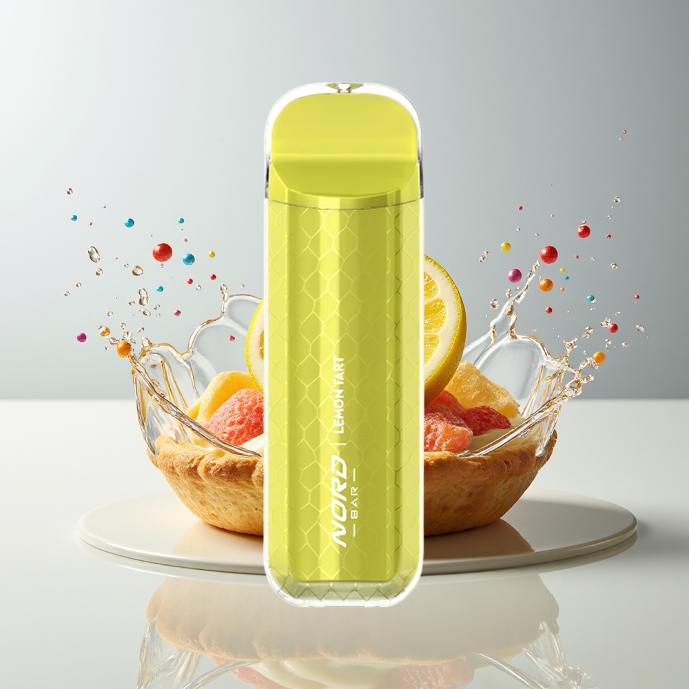 SMOK NORD BAR 4000 Puffs Engangs Vape Dansk Engros - Citrontærte, 8,5ml, 600mAh