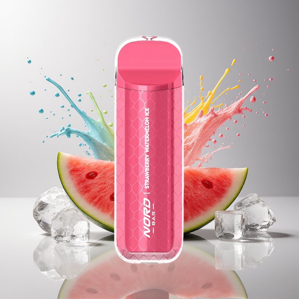 SMOK NORD BAR 4000 Puffs Engangs Vape Dansk Engros – Jordbær Vandmelon Is – 8,5ml / 50mg/ml