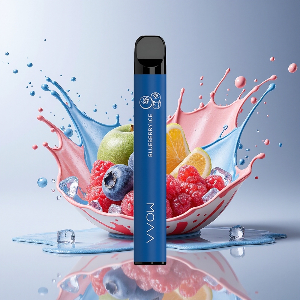 SMOK VVOW 600 Puffs Engangs Vape Dansk Engros – Blåbær Is, 2ml, 500mAh