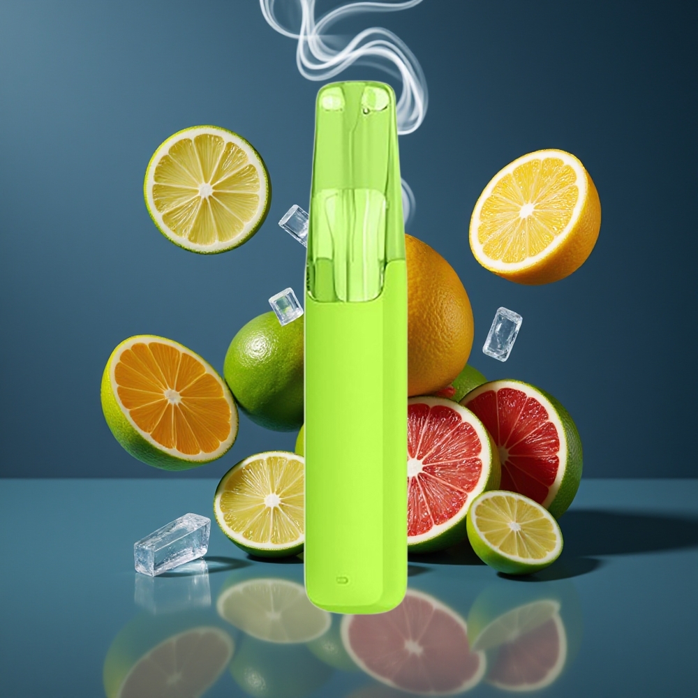 Snowplus Dash 4000 Puffs Engangsdevice Dansk Engros – Ceramic Atomizer, 530 mAh, 7.5 ml, Citron Lime Is