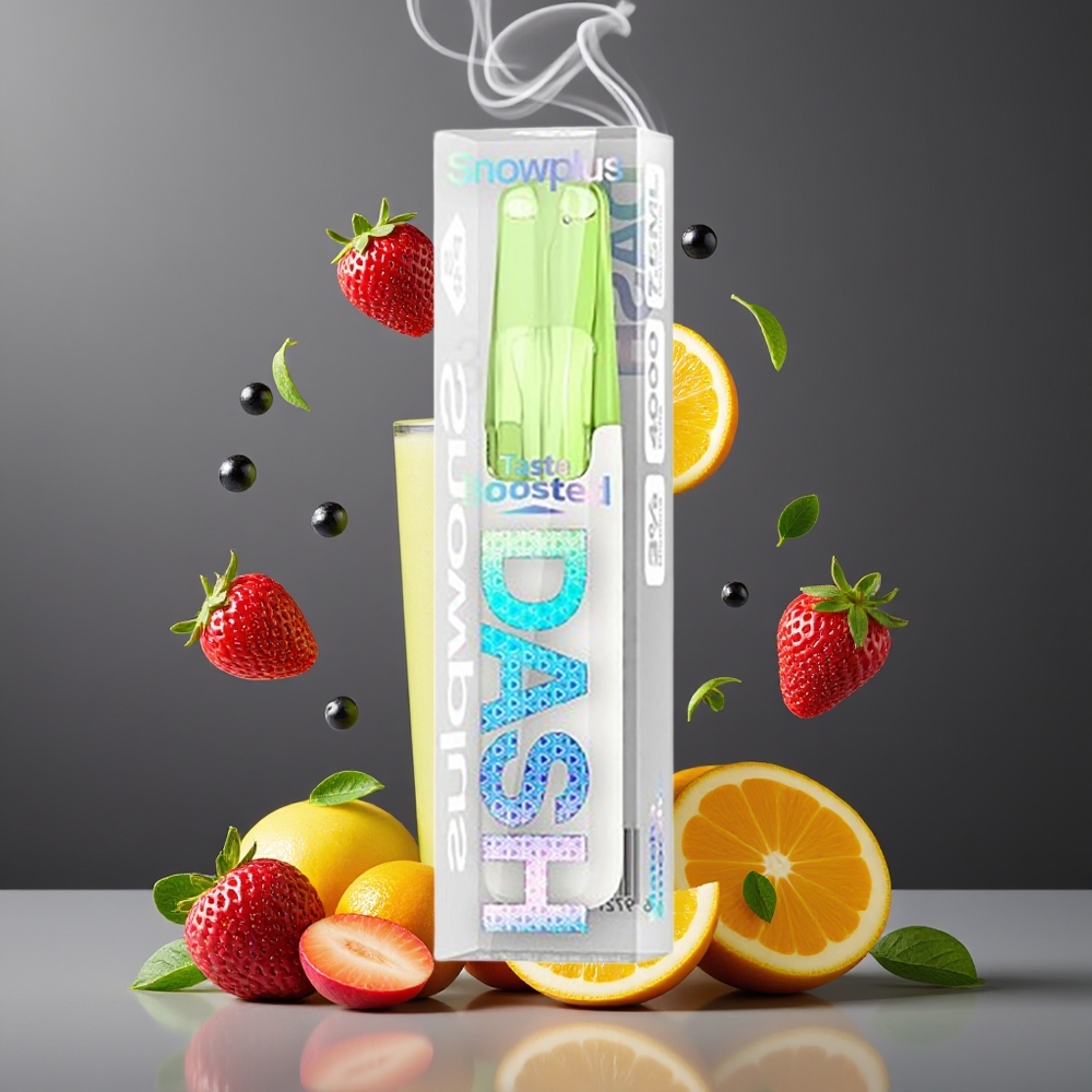 Snowplus Dash 4000 Puffs Engangsdevice Dansk Engros – Ceramic Atomizer, 530 mAh, 7.5 ml, Matcha Smoothie