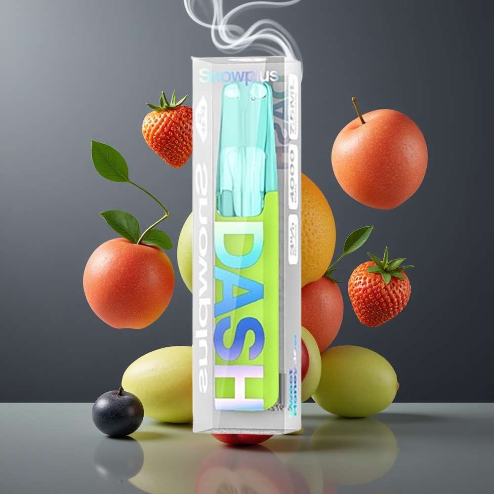 Snowplus Dash 4000 Puffs Engangsdevice Dansk Engros – Ceramic Atomizer, 530 mAh, 7.5 ml, Sødt Honningmelon