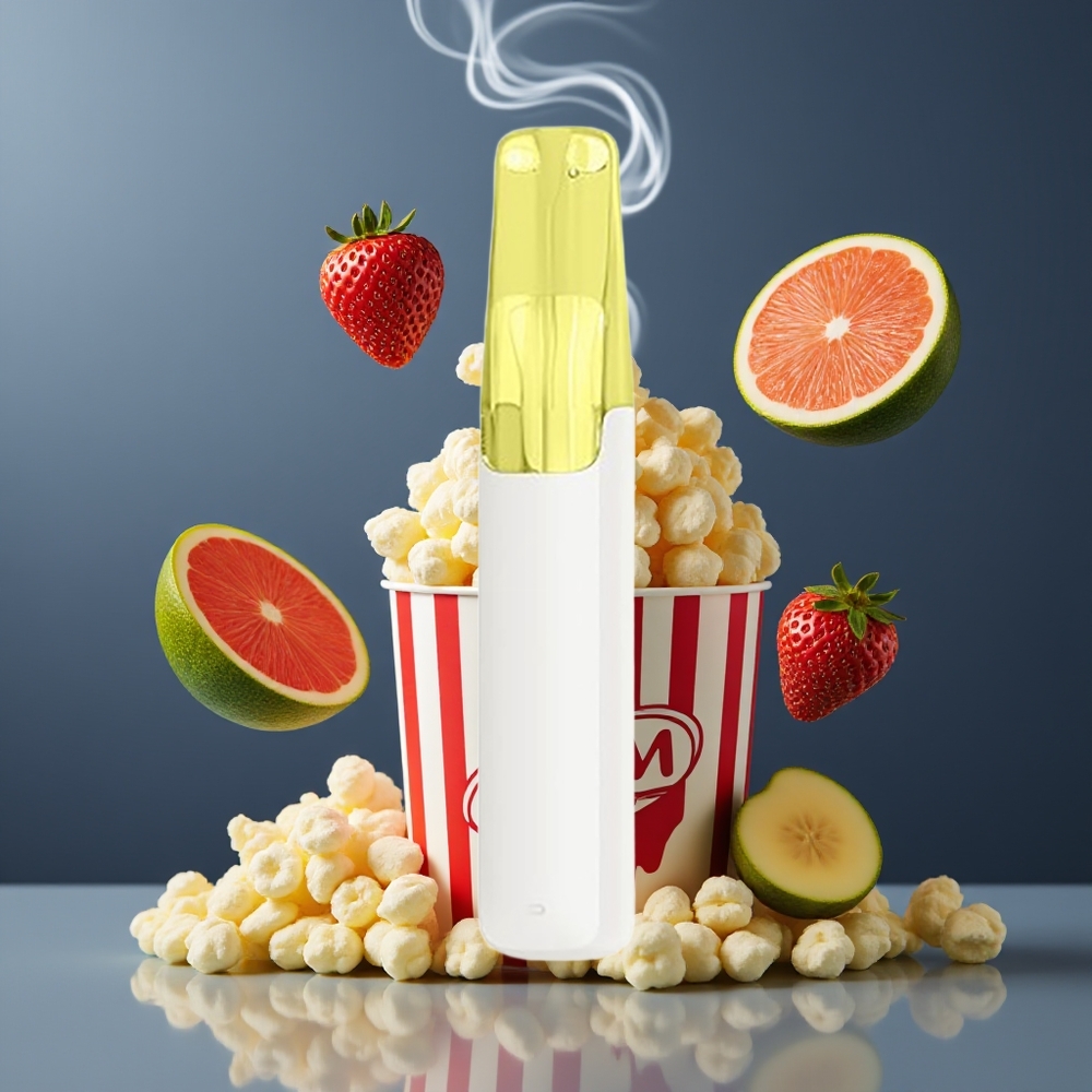 Snowplus Dash 4000 Puffs Engangsdevice Dansk Engros – Ceramic Atomizer, 530 mAh, 7.5 ml, Vaniljepopcorn