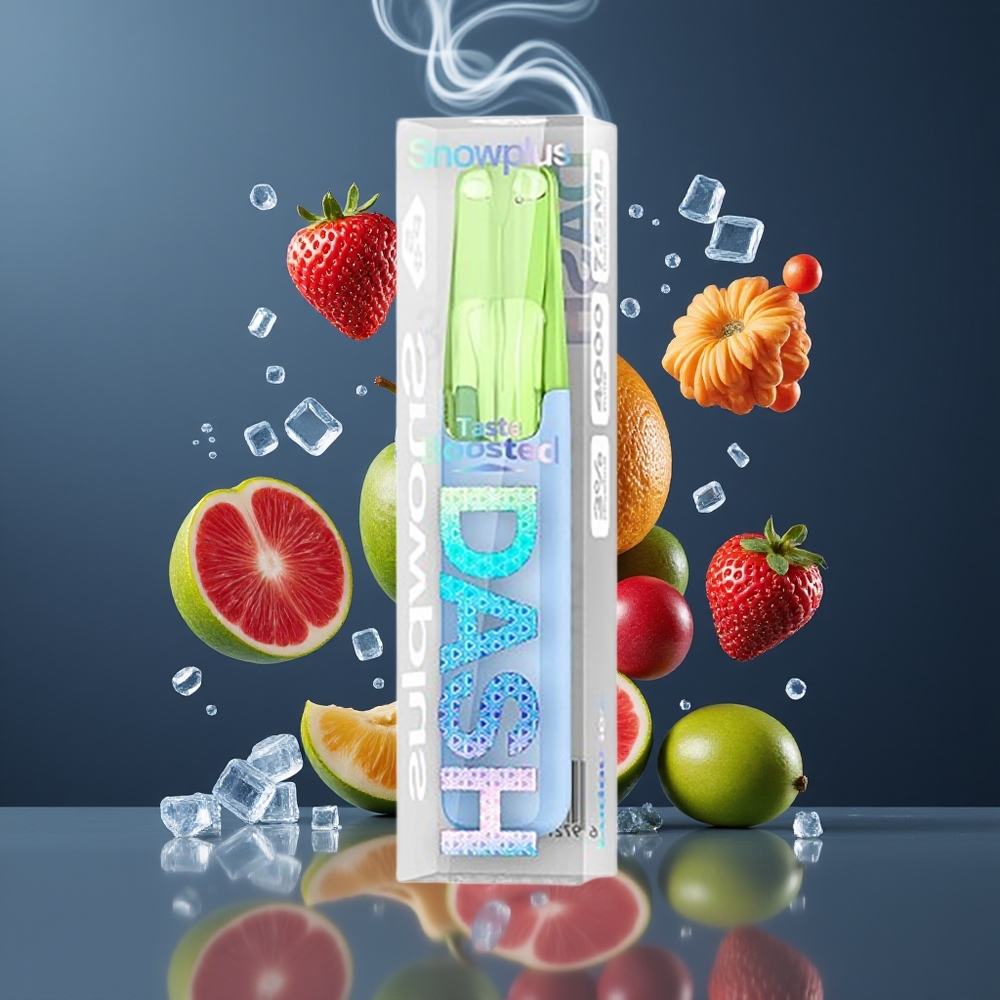 Snowplus Dash 4000 Puffs Engangsdevice med Ceramic Atomizer og 7,5 ml E-væske - Dansk Engros