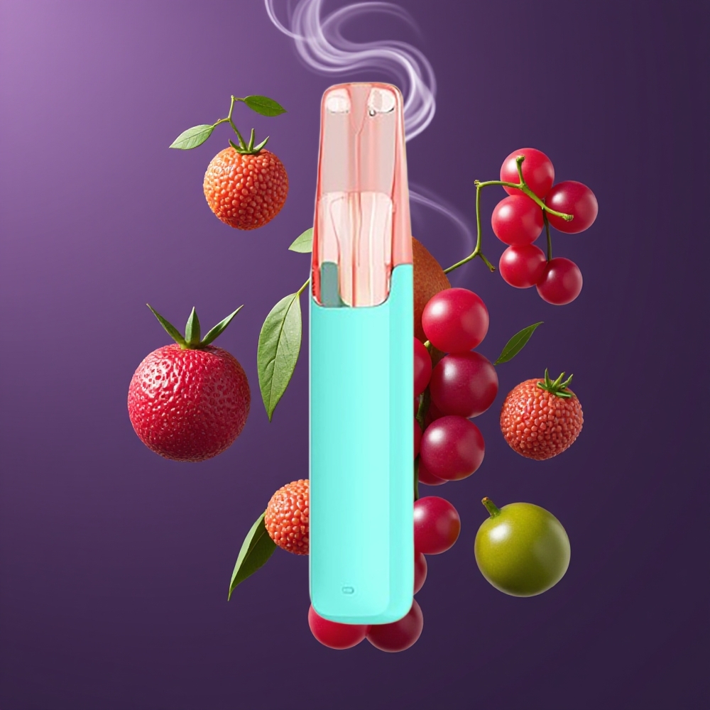 Snowplus Dash 4000 Puffs Engangsdevice med Keramik Atomizer og 7,5 ml E-væske - Tangy Grape (Dansk engros)