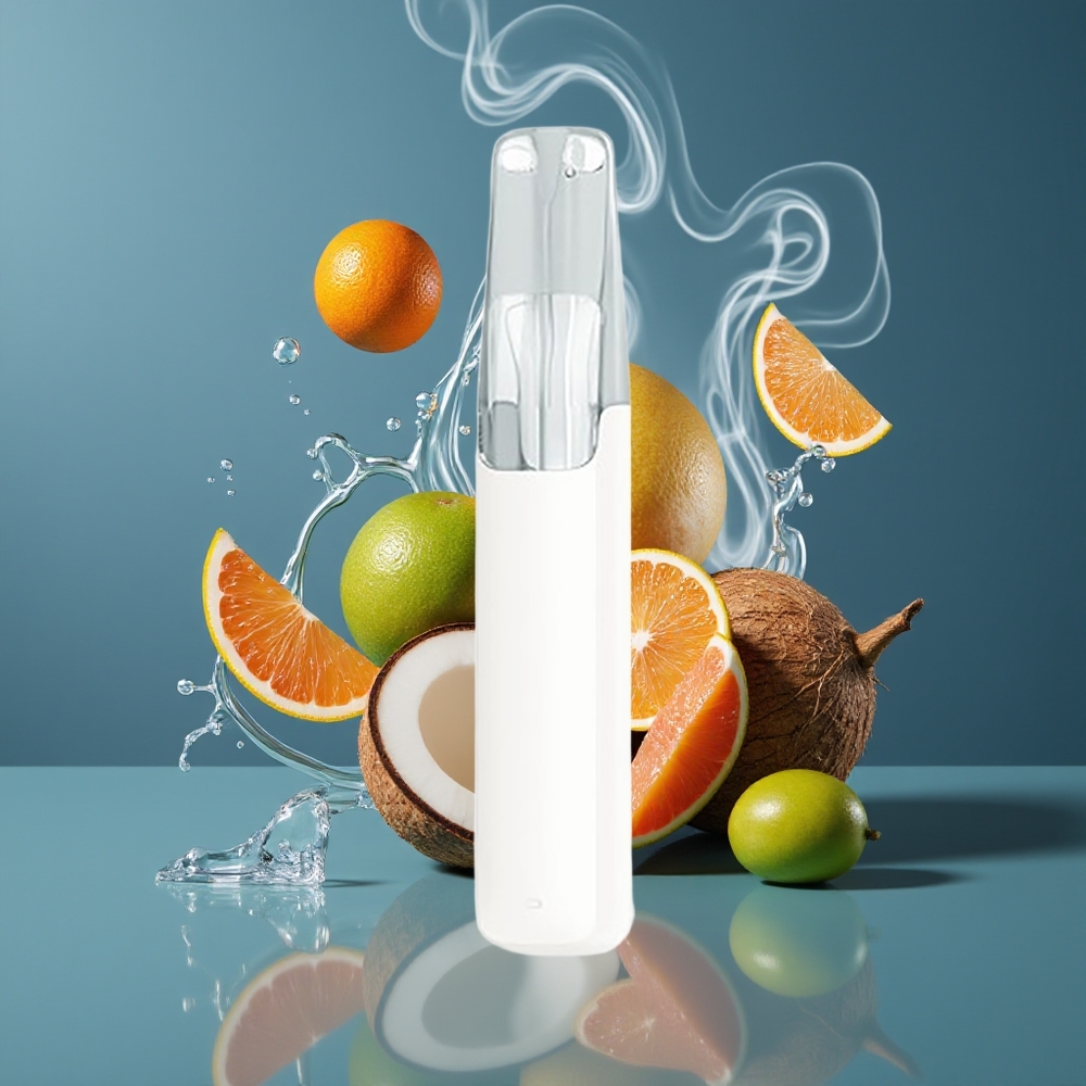 Snowplus Dash 4000 Puffs Engangsdevice med Keramisk Atomizer og 7,5 ml E-væske - 530 mAh - Dansk engros - Kokosvand