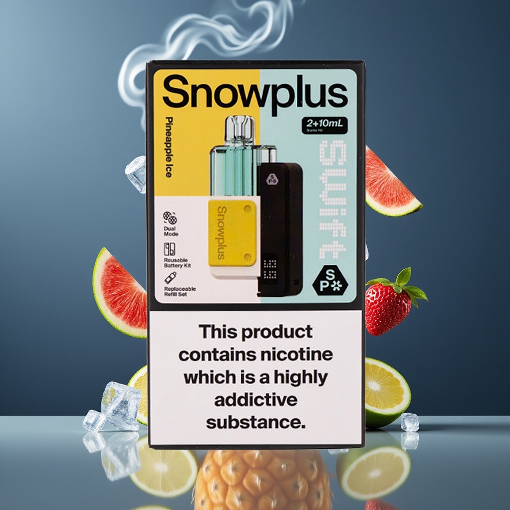 Snowplus Swift 5000 Puffs Prefilled Pod Kit Ananas Is Dansk Engros – 1000 mAh, 2+10 ml, Dual Mesh