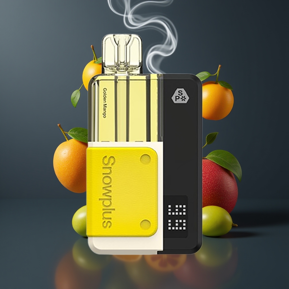 Snowplus Swift 5000 Puffs Prefilled Pod Kit Dansk Engros – Dual Mesh, 1000 mAh, Gylden Mango