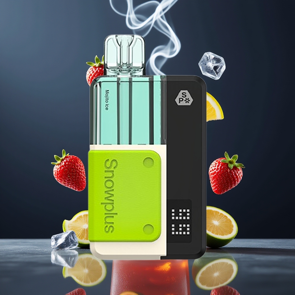 Snowplus Swift 5000 Puffs Prefilled Pod Kit Mojito Is Dansk Engros med Dual Mesh og 1000 mAh