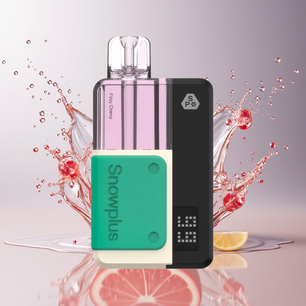 Snowplus Swift Pod Kit 15000 Puffs – 1000 mAh, 2+10 ml, Dobbelt Mesh, Fizzy Kirsebær – Dansk engros