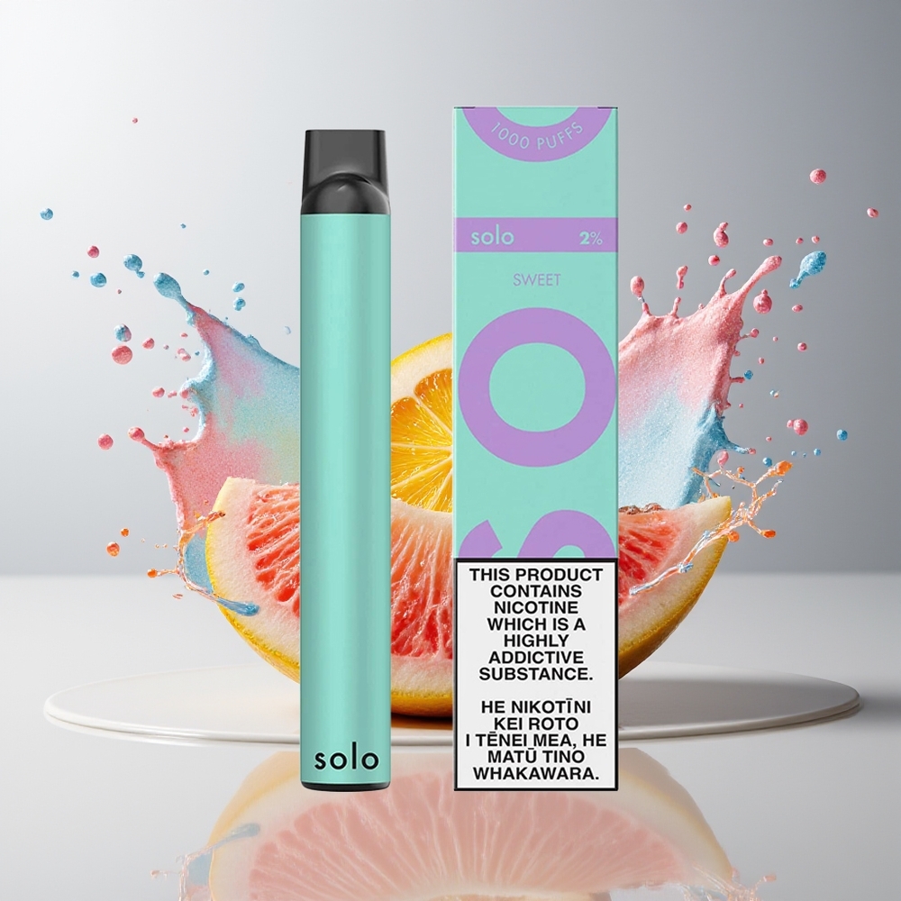 Solo 1000 Puffs Disposable Vape Dansk Engros - Mesh Coil, 3.5ml, Sødt