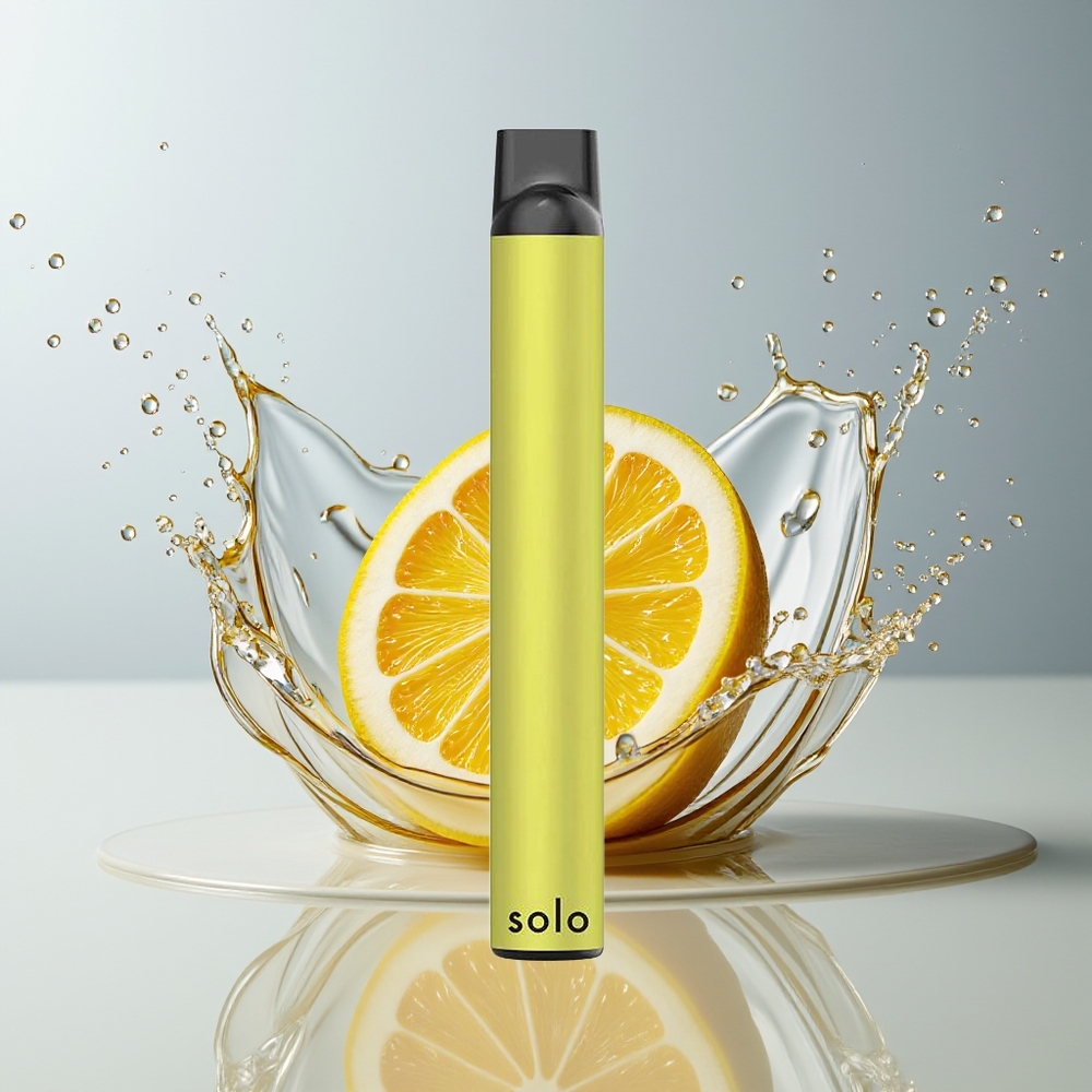 Solo 1000 Puffs Engangs Vape Dansk engros - Mesh Coil, 3.5ml Sur Citron