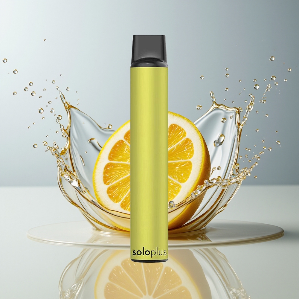 Solo Plus 2800 Puffs Engangs Vape Dansk engros med Mesh Coil og 6.5ml E-væske - Sur Citron