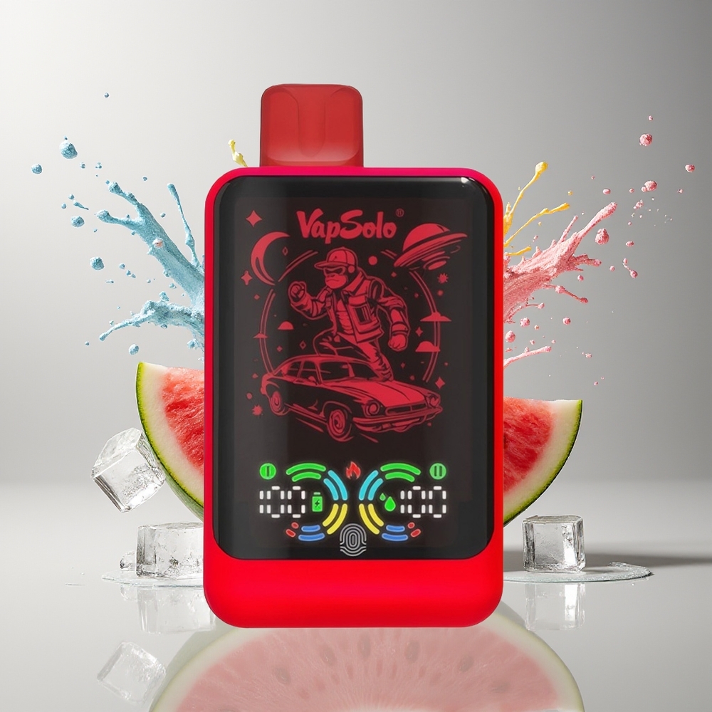 VapSolo GALAXY 30000 Puffs Disposable Vape Vandmelon Is Dansk Engros – 40ml E-Liquid, 850mAh Batteri