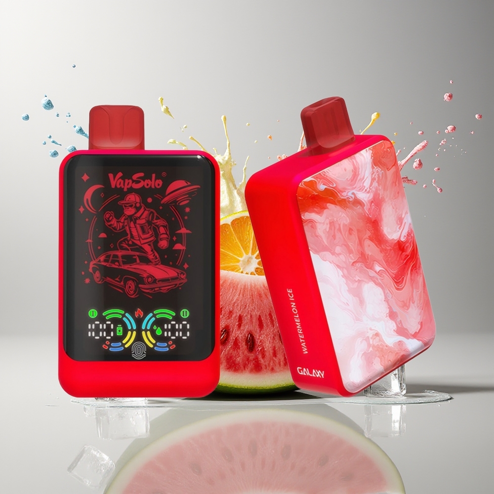 VapSolo GALAXY 30000 Puffs Disposable Vape Vandmelon Is Dansk Engros – 40ml E-Liquid, 850mAh Batteri