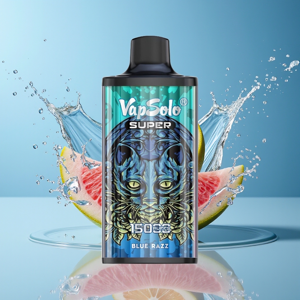 Vapsolo Super 15000 puffs Dansk engros – Blå Hindbær – 40 ml – 850 mAh