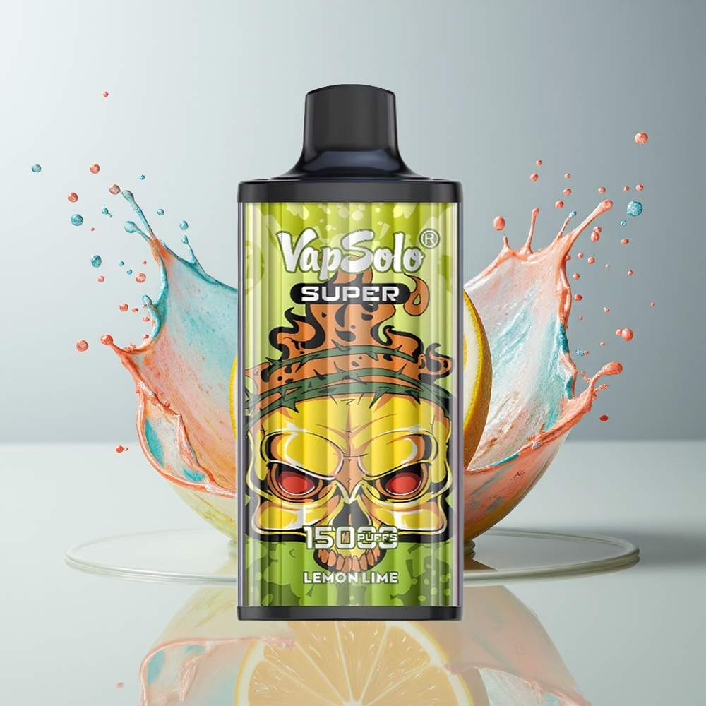 Vapsolo Super 15000 puffs Dansk engros – Lima Citron (44 43 26.5CM, 40ml, 850mAh)