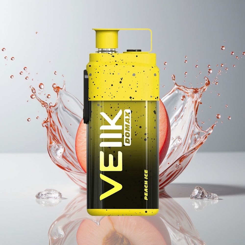 VEIIK DOMAX 20000 Puffs Dansk Engros Disposable Vape Fersken Is med 25ML E-væske og 850 mAh Batteri