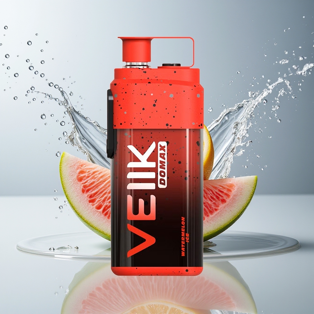 VEIIK DOMAX 20000 Puffs Engros Dansk – Vandmelon Is – 25ML E-liquid & 850 mAh Opladbar Batteri