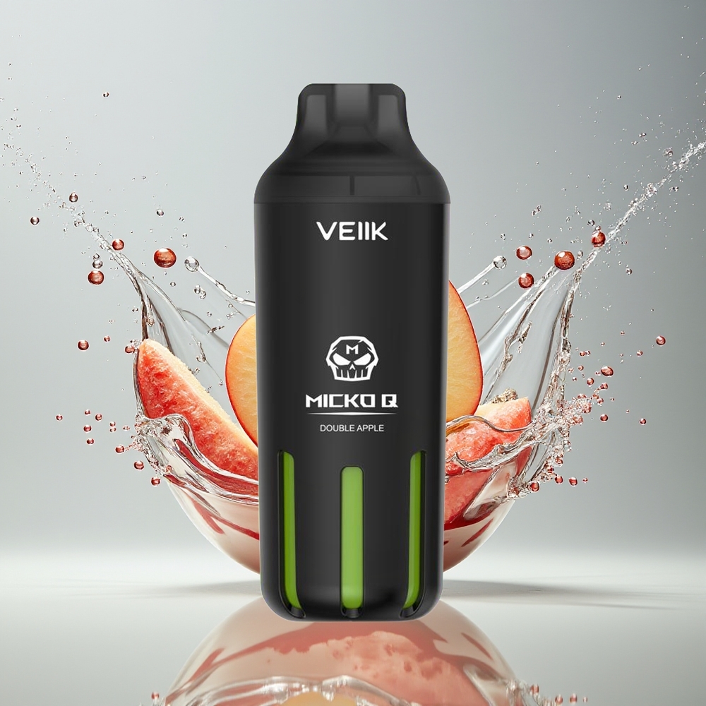 VEIIK MICKO Q 5500 Puffs 15ml Dansk Engros Disposable Vape Dobbelt Æble