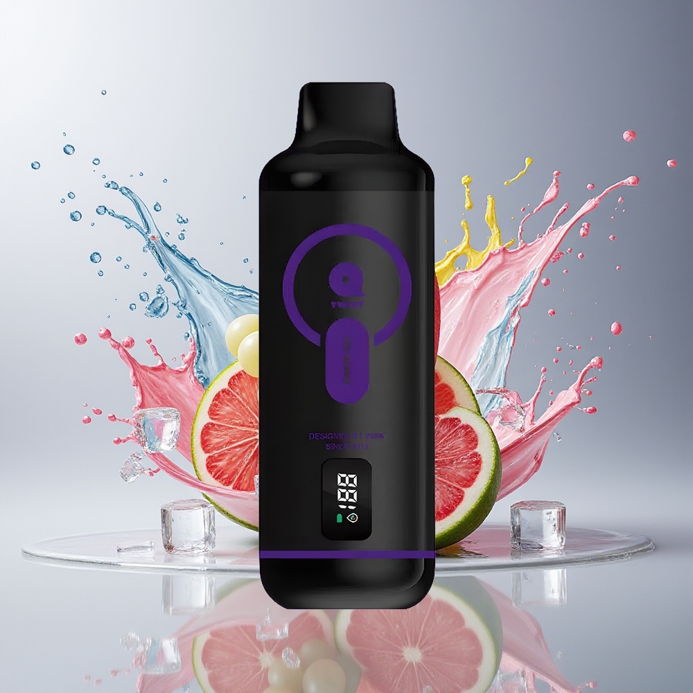 VEIIK MICKO Q TWIST 12000 Puffs Dansk Engros Disposable Vape Grape Is (Vindrue Is) 50mg/ml Salt Nic 1.1ohm Mesh Coil 600mAh Type-C