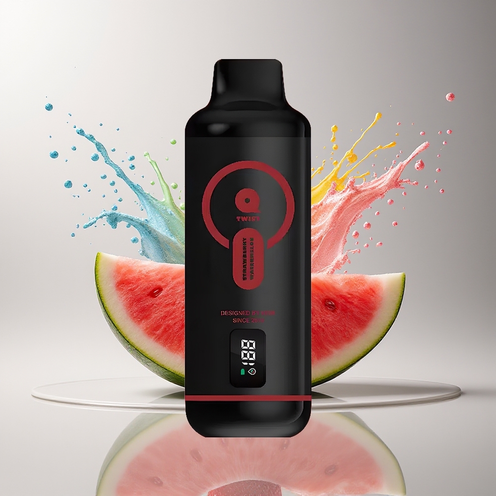 VEIIK MICKO Q TWIST 12000 Puffs Disposable Vape Dansk Engros med Jordbær Vandmelon, Salt Nic 50mg/ml, 1.1ohm Mesh Coil