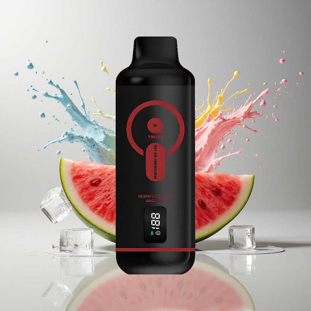 VEIIK MICKO Q TWIST 12000 Puffs Engangs Vape Dansk Engros Vandmelon Is (50mg/ml Salt Nic, 1.1ohm Mesh Coil)