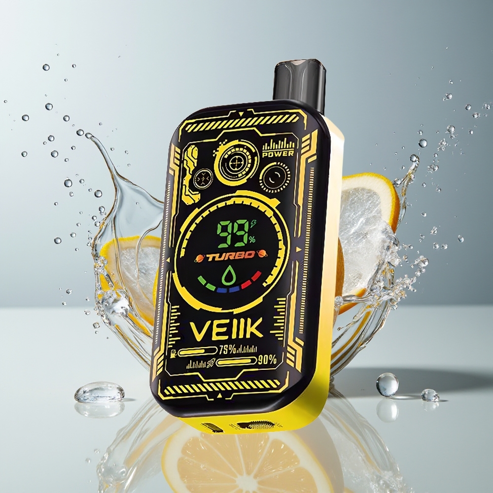 VEIIK SPACE MIST Dansk Engros 25000 Puffs Dual Mesh Coil Citron Is Disposable Vape