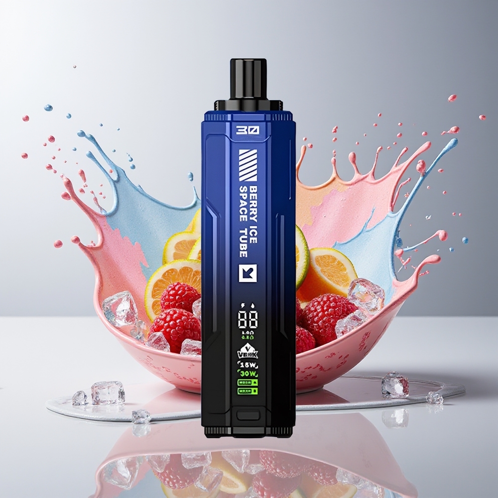 VEIIK SPACE TUBE 20000 Puffs Dansk Engros Disposable Vape med Bær Is, 22ml, 850mAh