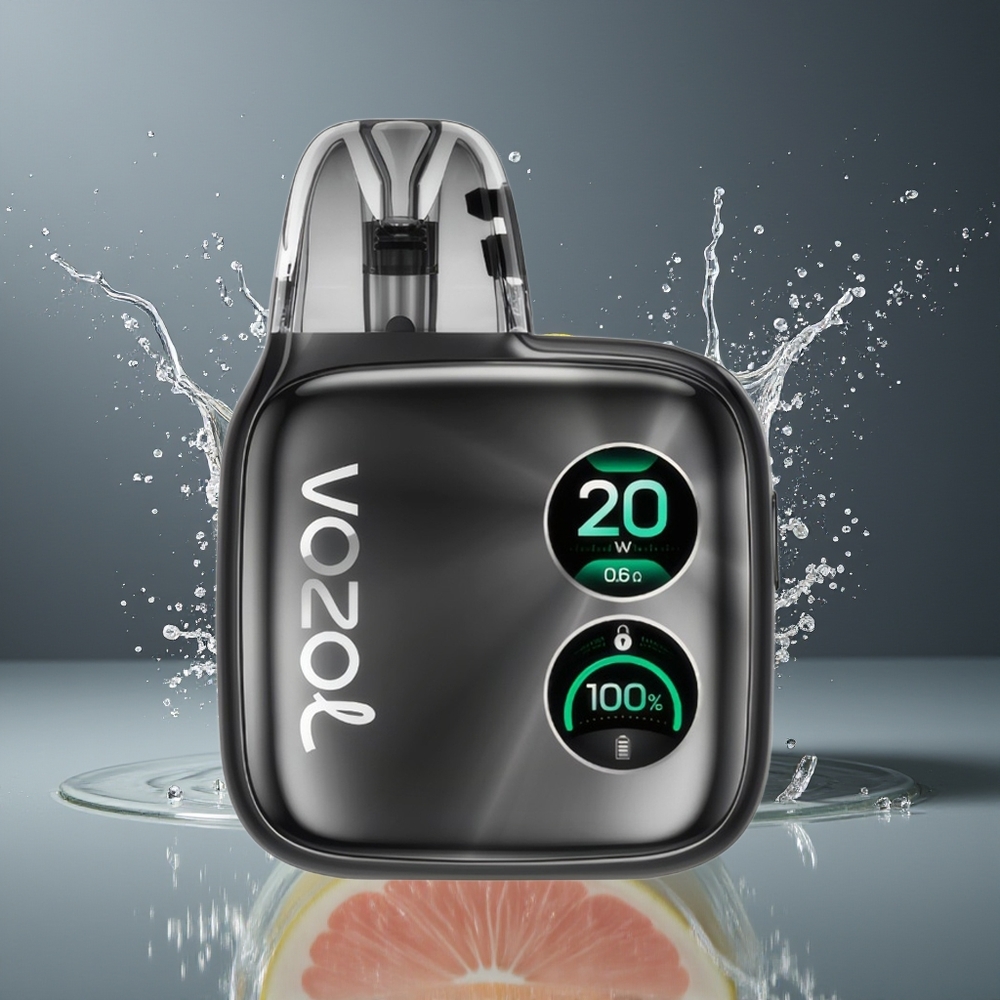 VOZOL ACE Pro Dansk engros - 2A Hurtigopladning, 1400mAh Batteri, Obsidiansort
