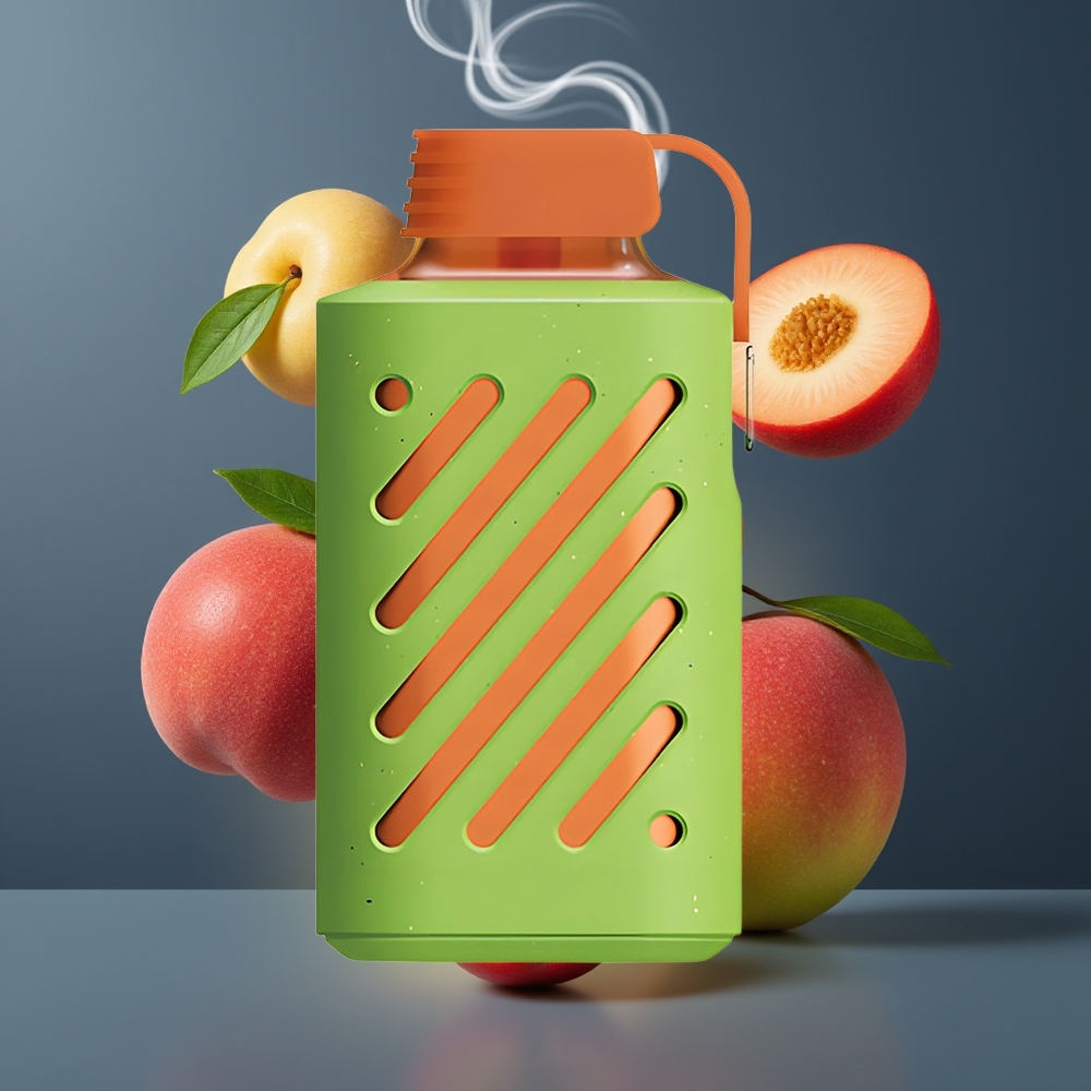 VOZOL GEAR 10000 Disposable Vape Dansk engros - 10000 Puffs, 30 smagsvarianter, Peach Mango Vandmelon, VAMT Mesh Coil, 20 ml E-væske Kapacitet