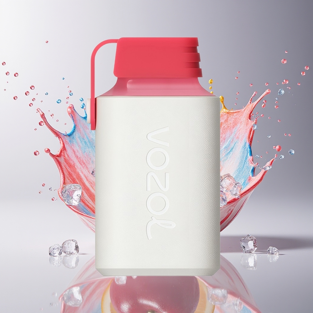 VOZOL GEAR 600 Dansk Engros Bærbar E-cigaret med Børnesikring, 17 Lækre Smage og Cherry Ice