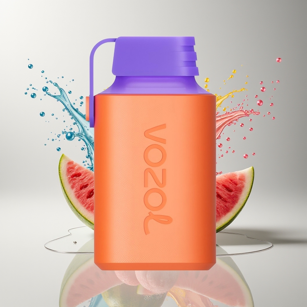 VOZOL GEAR 600 Engangs Vape Dansk Engros med Børnesikring, Type-C Opladning og Litchi Guava Vandmelon Smag