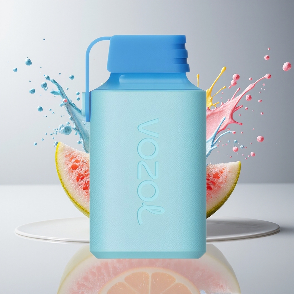 VOZOL GEAR 600 Engangs Vape Dansk Engros med Børnesikring, Type-C Opladning og Regnbue Slik Smag